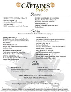 Thanksgiving Day Limited Menu